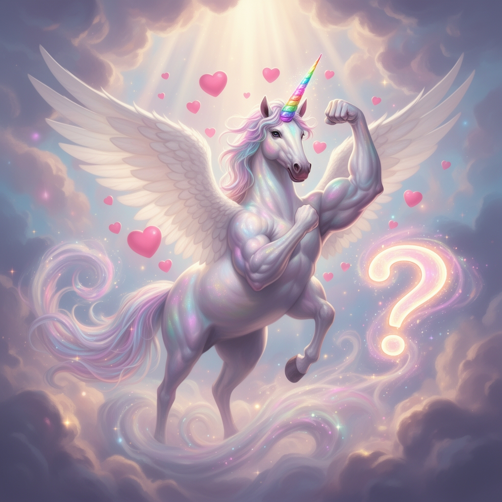 🪽+🦄+🩷+💪🏻:؟2