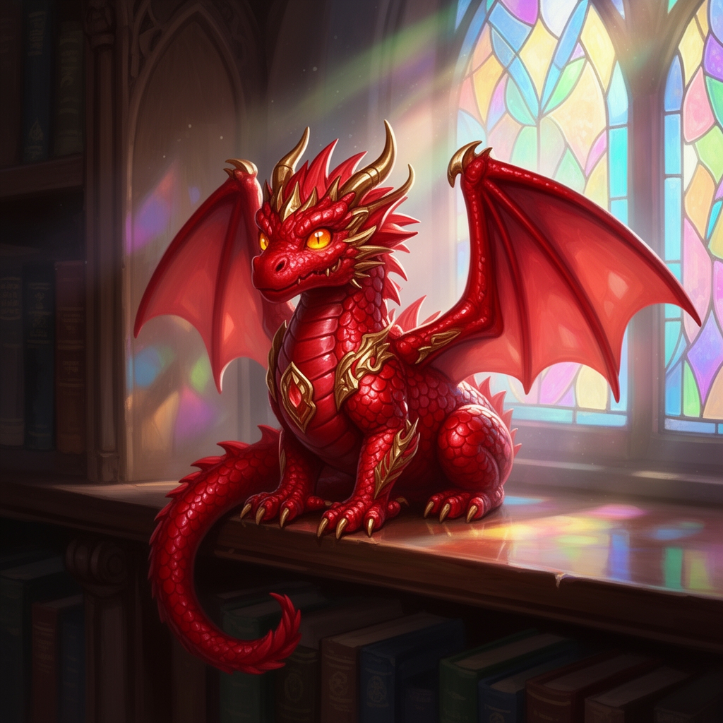 یک عروسک اژدهای قرمز 4