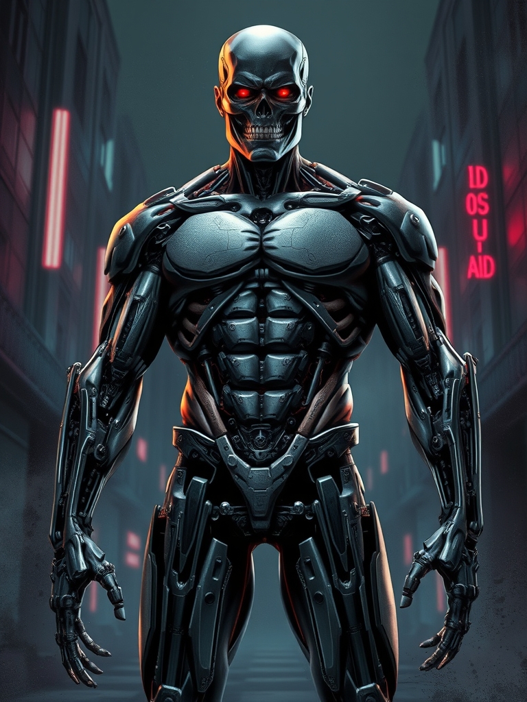 عکس تمام قد از یک ترمیناتور عضلانی3