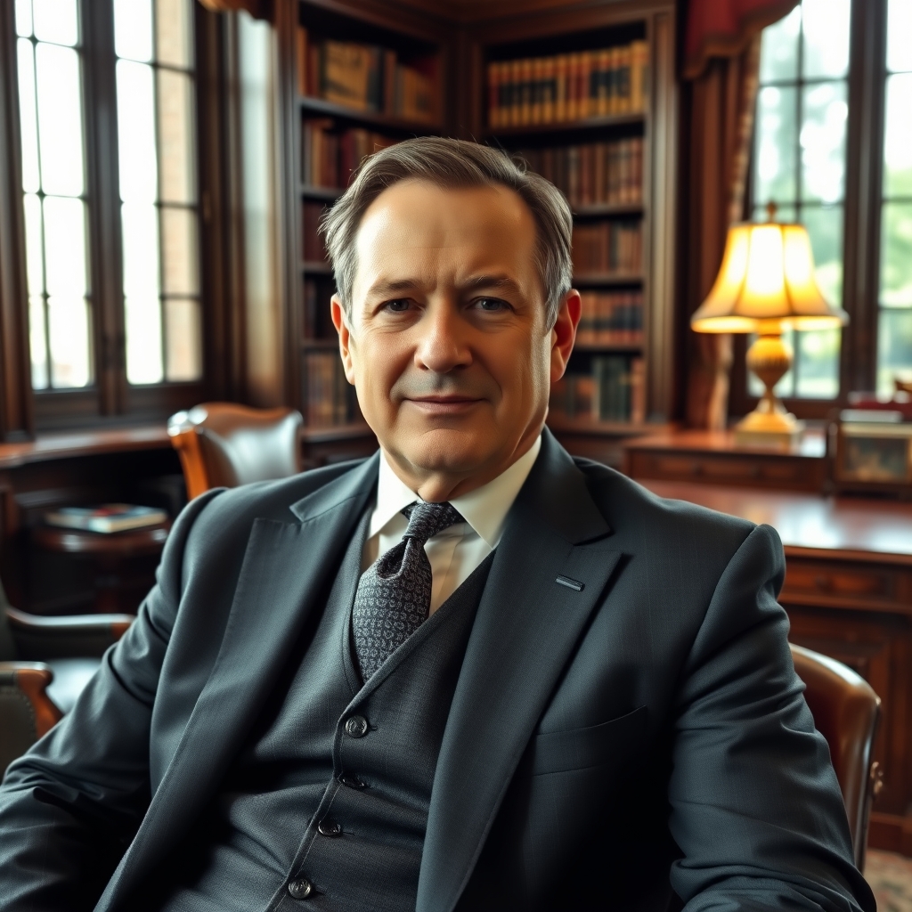 یک عکس کلاسیک از یک مرد پولدار
15