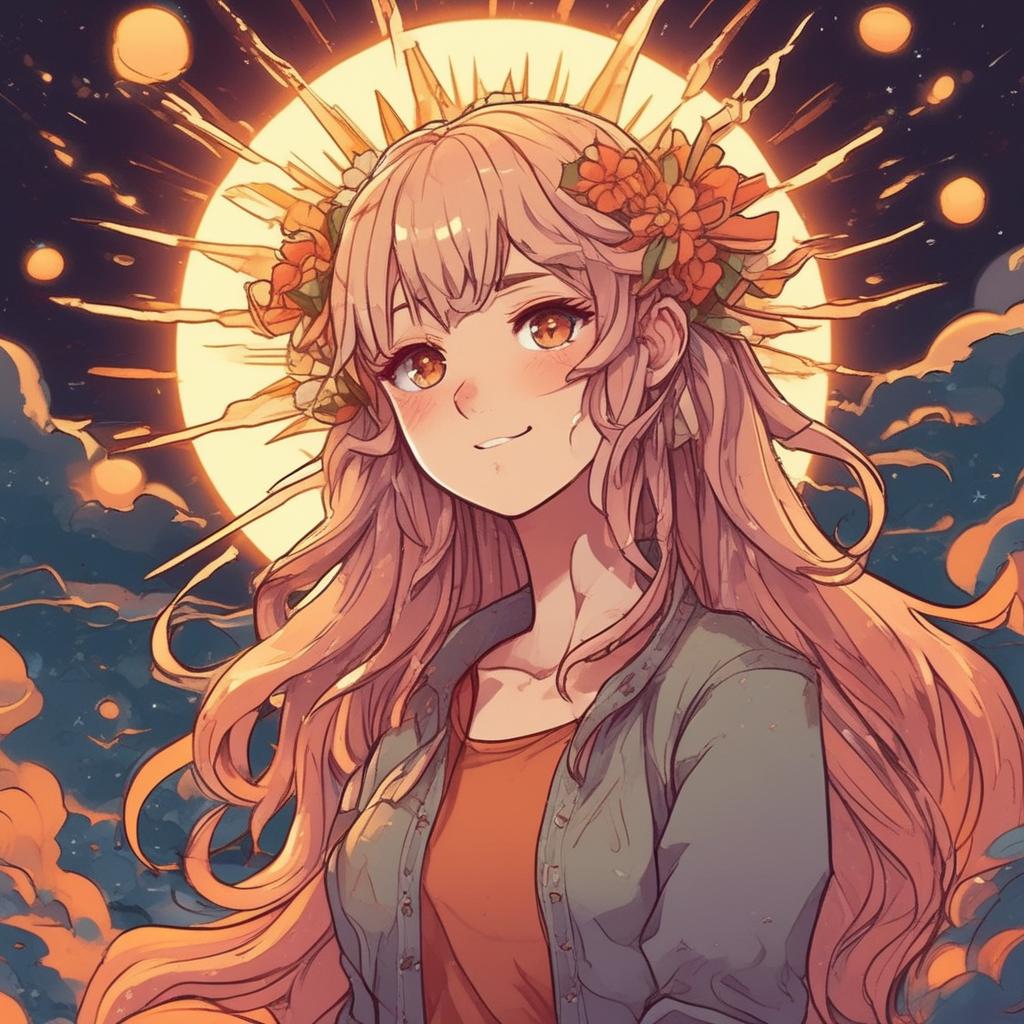 نقاشی خورشید اگه دختر بود (نوجوون) 
5