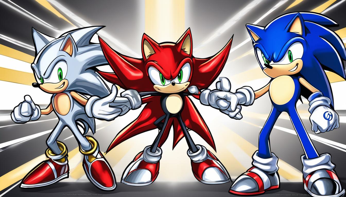 عکس شدو سونیک سیلور  که دارند در غروب مسابقه می دهند همه مساوی هستند3