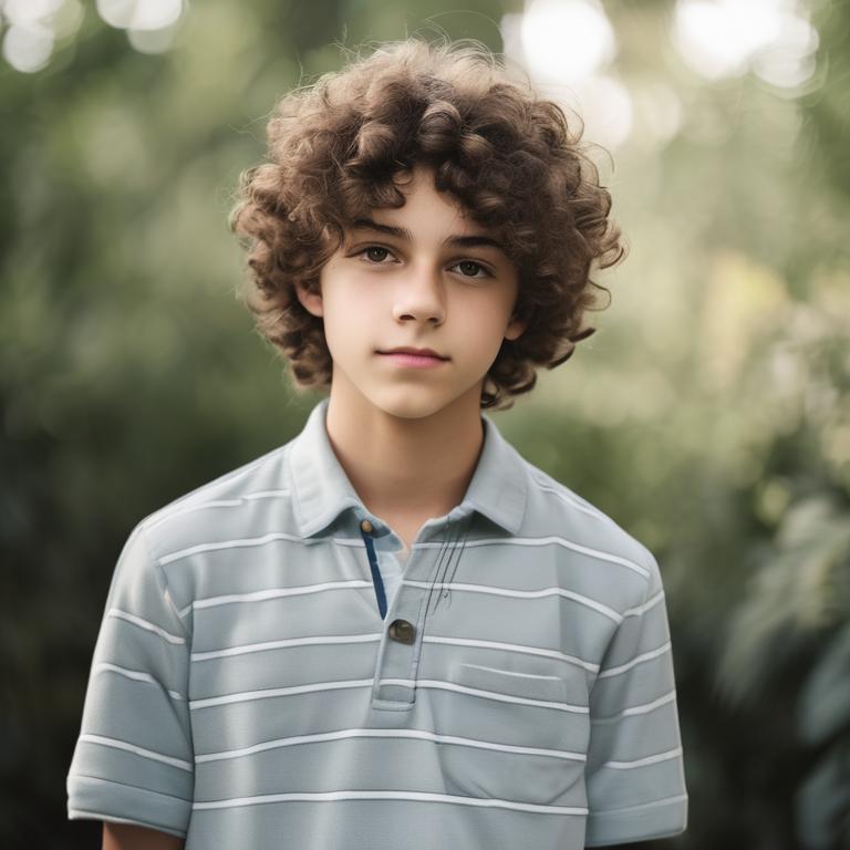 پسر شانزده ساله خوشتیپ و مو فرفری8