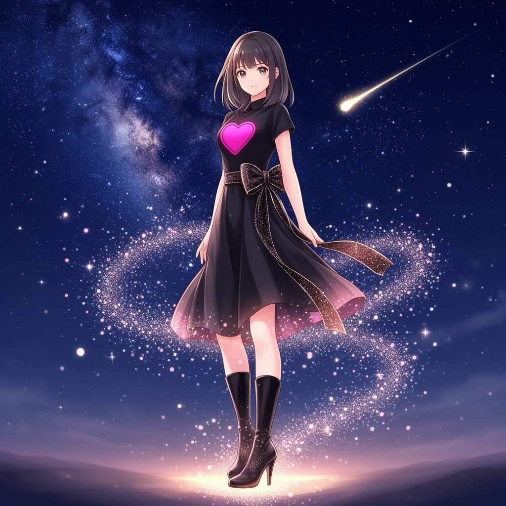 👗👢🖤🩷🎀✨️✨️✨️✨️✨️🌃⭐️🌠🌌4