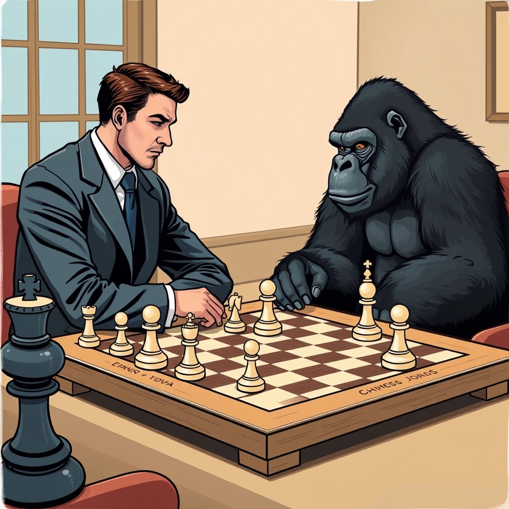 شطرنج ترامپ و گوریل3