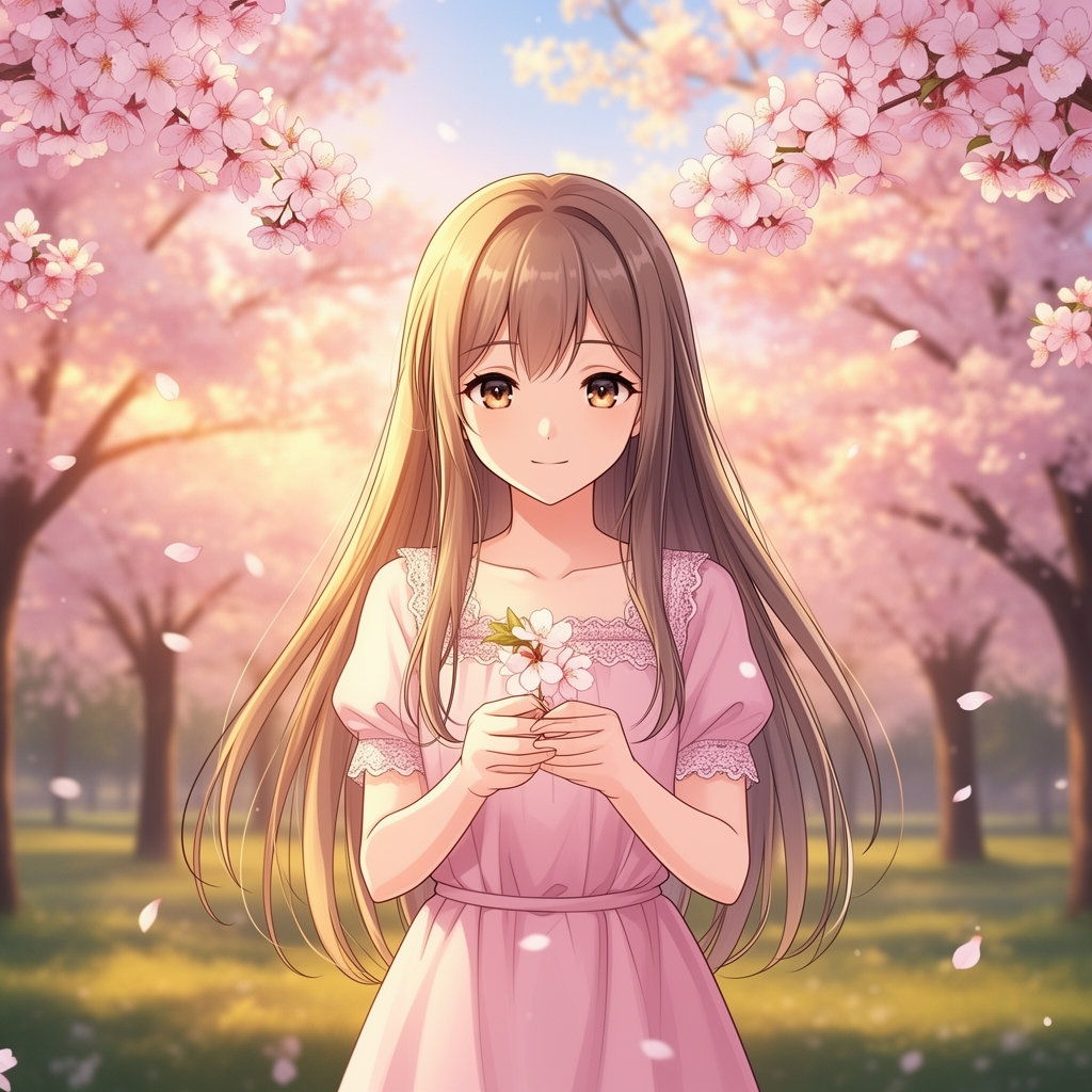 اگر شکوفه یک دختر انیمه ای خیلی زیبا بود1
