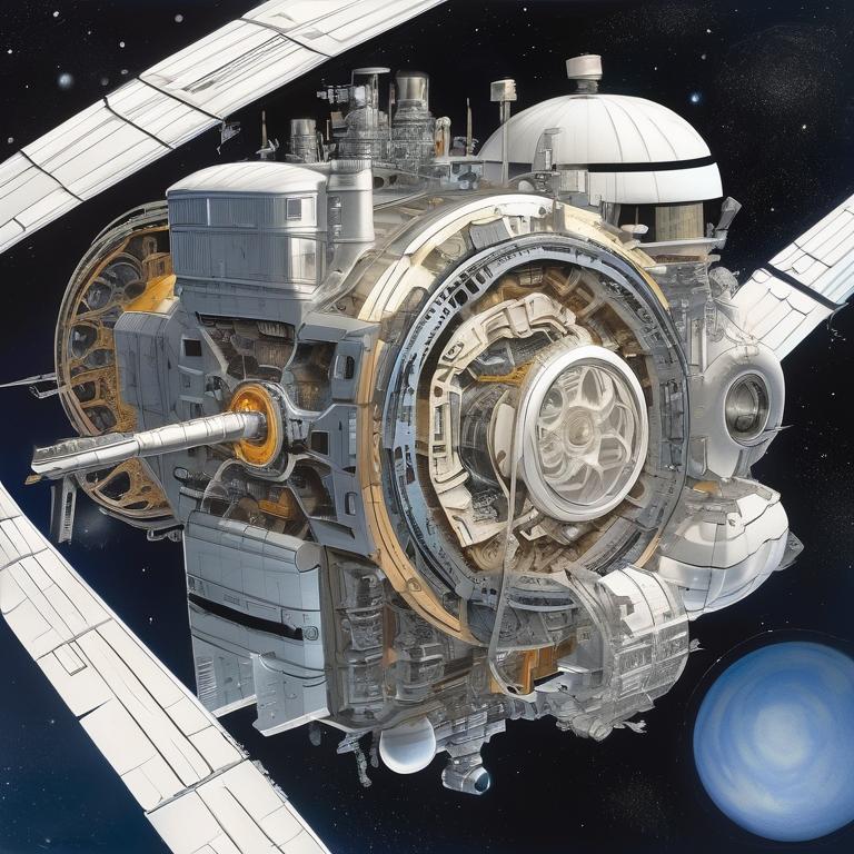 موتور سی بی سفید رنگ در فضا 6