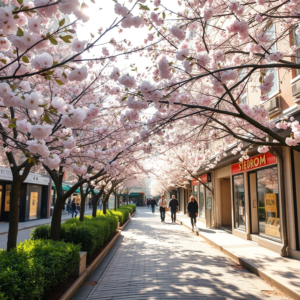 شهری که در آن فصل بهار مهمان آنها شده است و دل‌ها را شاد و خندان کرده است6