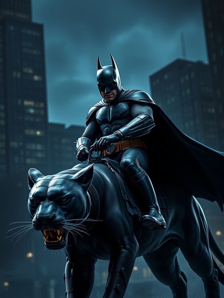 بتمن زره پوش سوار بر پلنگ سیاه 1