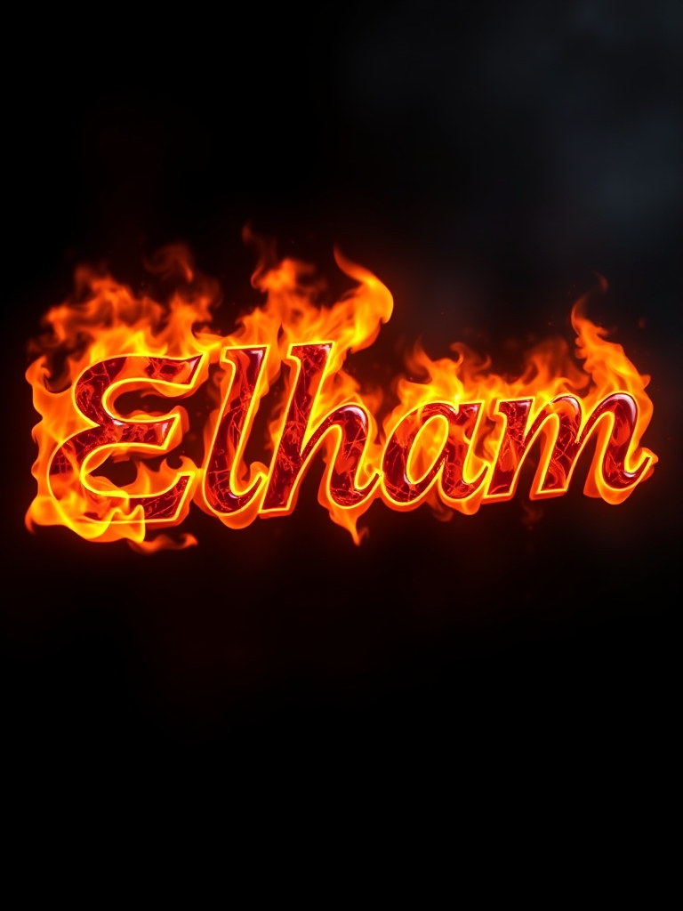 اسم الهام با آتش5