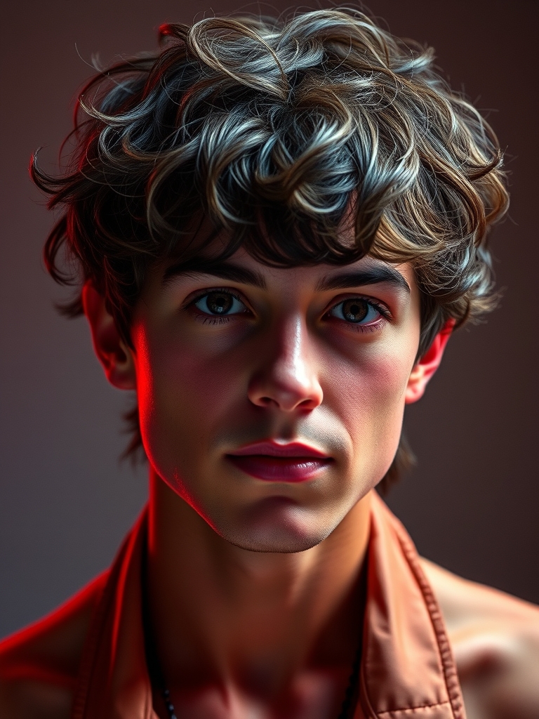 یه دختر با موهای کوتاه پسرونه و فر
چشم و مو رنگ قهوه ای
قد معمولی
صورت گرد
پوست سرخ و سبزه
8