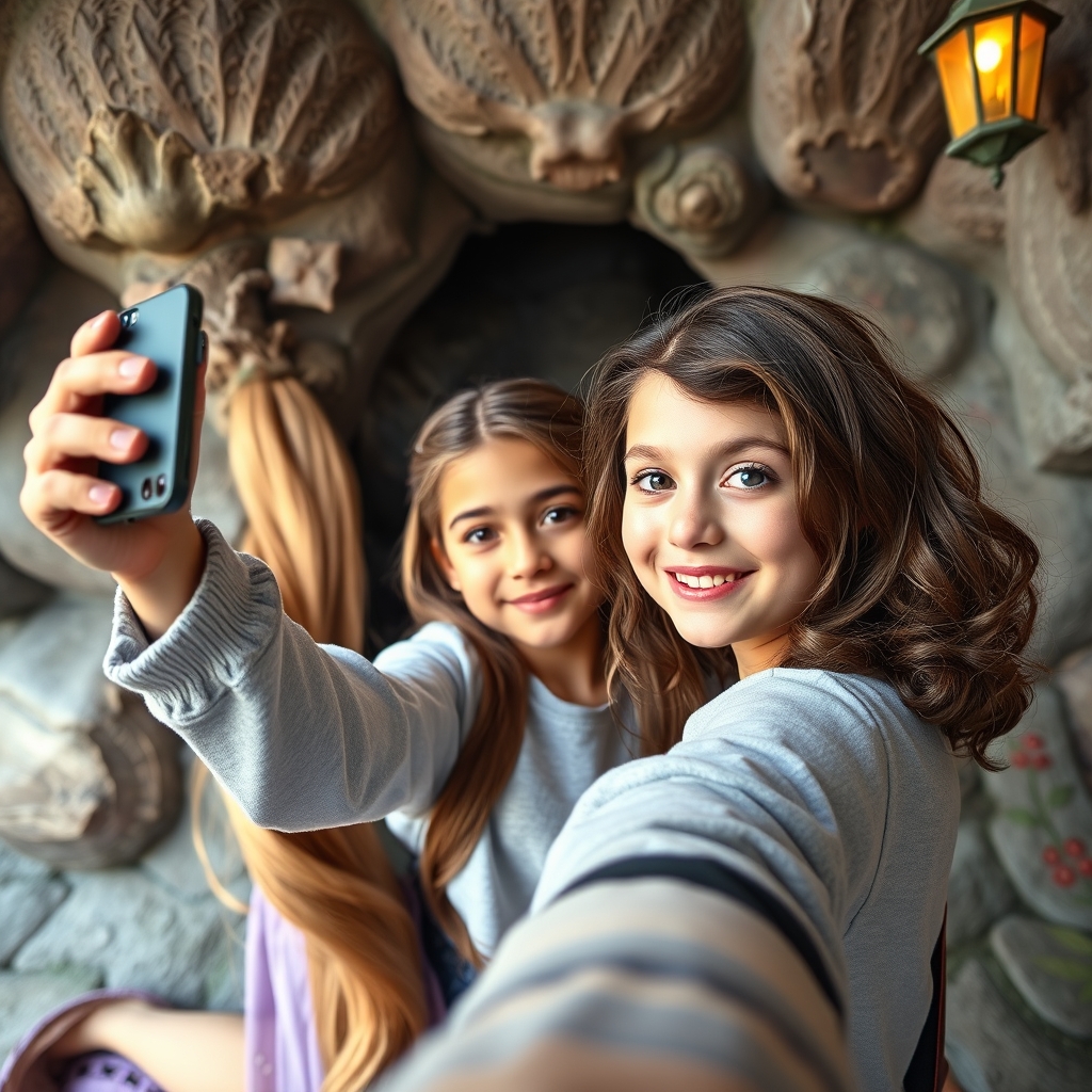 السا داره با راپونزل عکس میگیره1