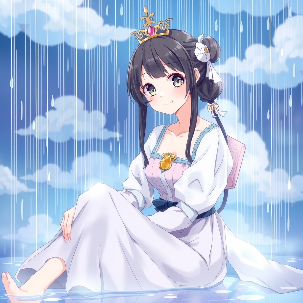 بارون اگه ملکه داشت نشسته بود 🌧️☔☁️💜💙👸🏻2
