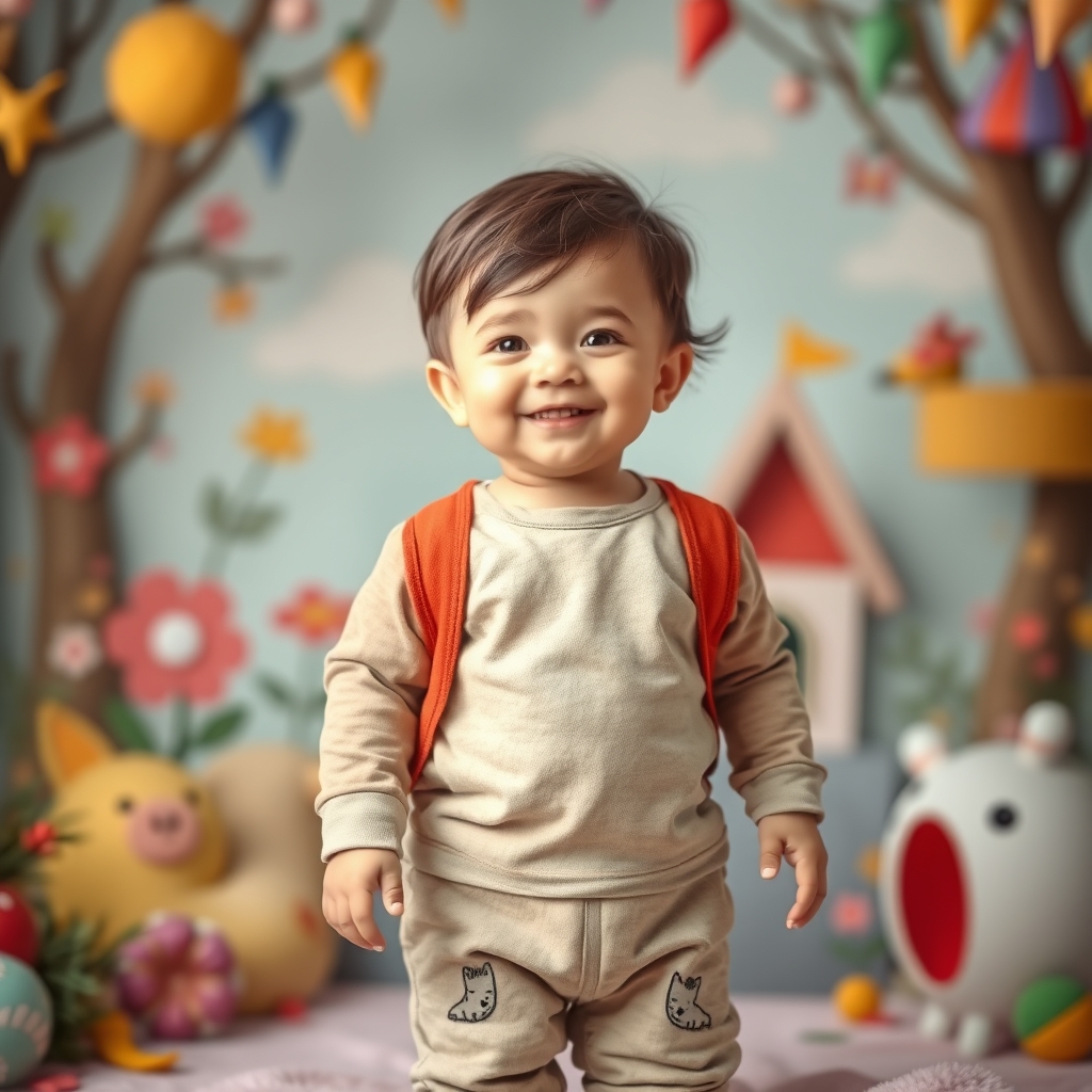 عکس یک پسر یک و نیم ساله  خوشحال وزیبا 4