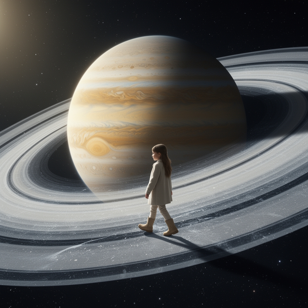 دختری که روی حلقه ی زحل راه میرود 3