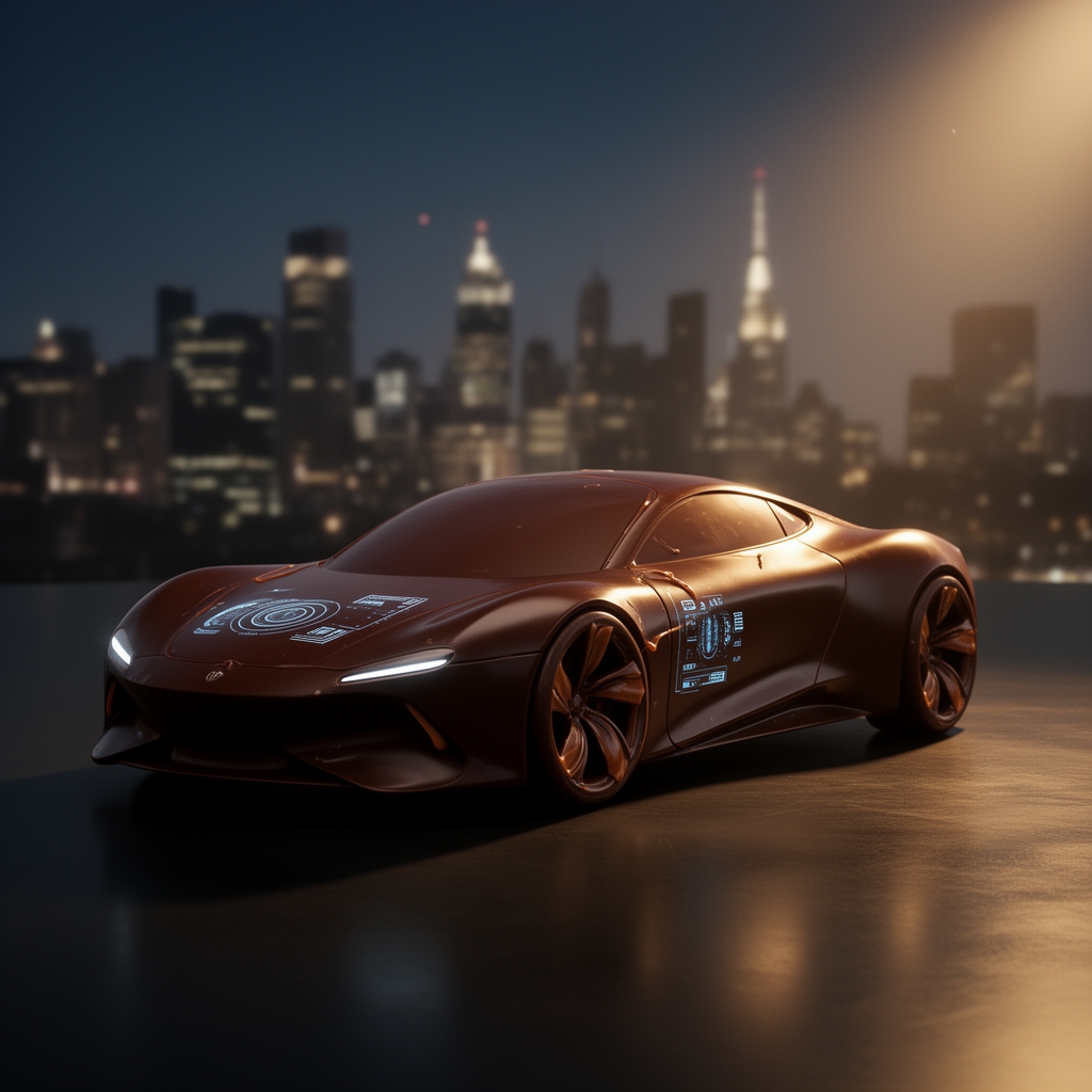 یه خودرو ساخته شده از شکلات، پیشرفته اتوماتیک و خوش استایل1