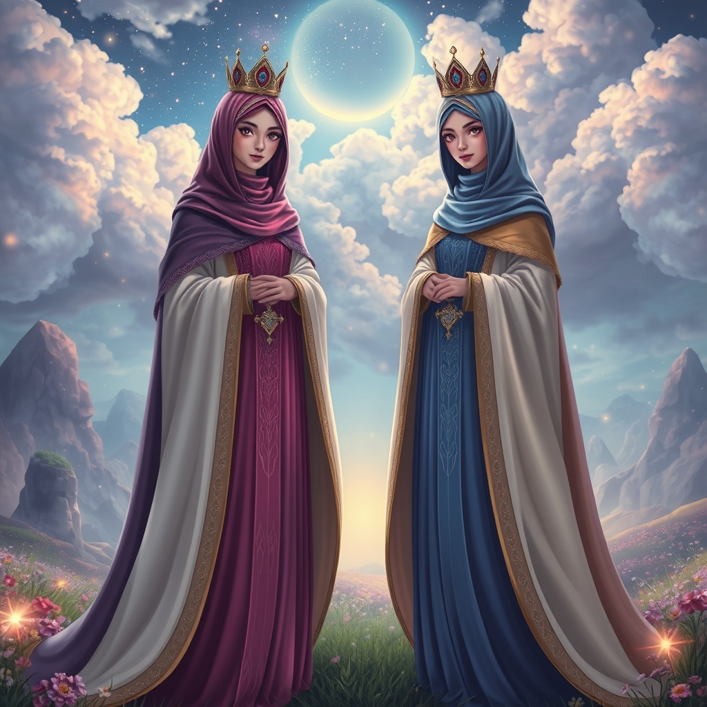 ملکه شهریور در کنار ملکه مرداد3