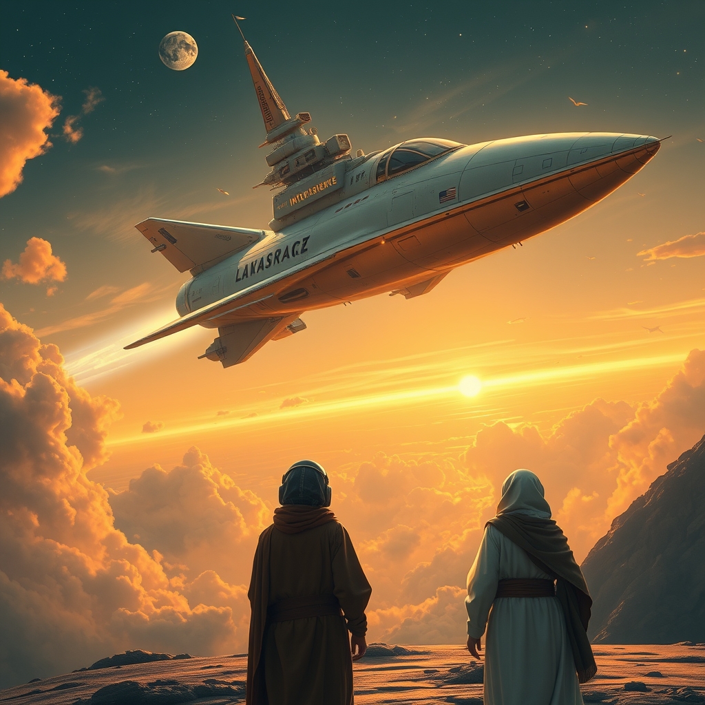 کلاسیک ترین سفینه های مستقر در  آسمان زمین ب ترسیم هوش الهی مبتنی بر امواج رادیویی ک در حال اتصال آسمان و زمین باهم هستند 9