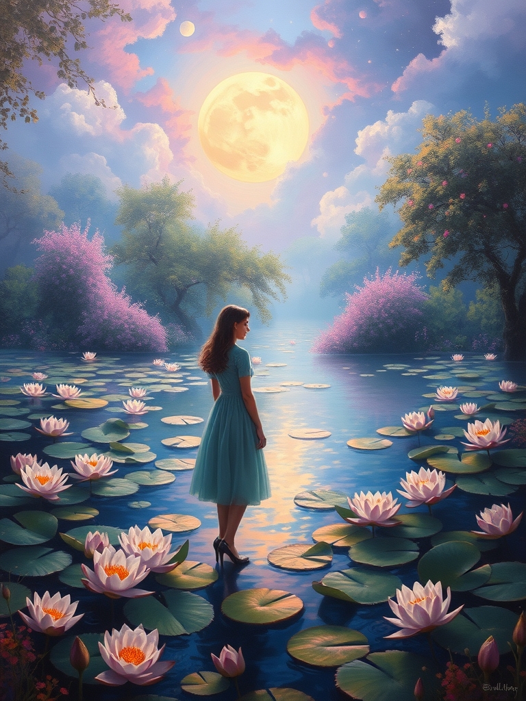 یه نقاشی زیبا به سبک مونه 4