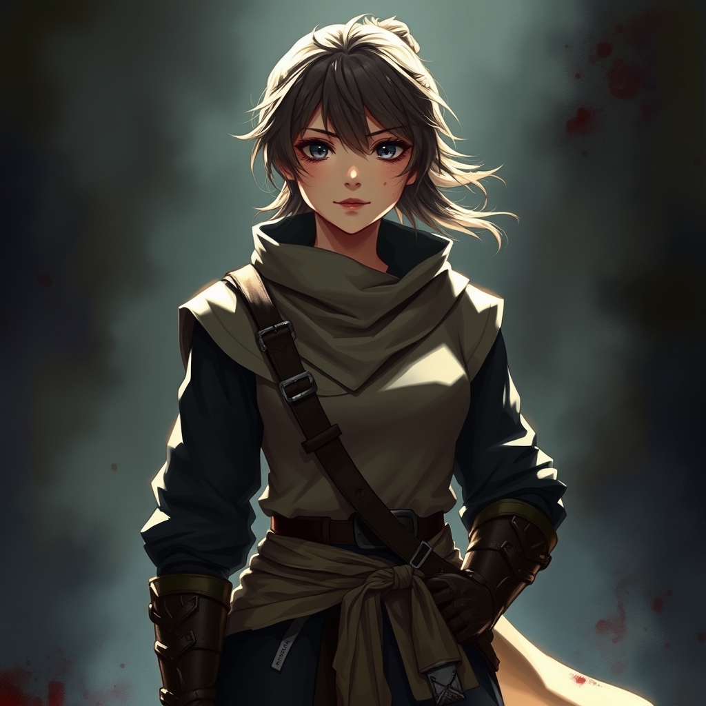 انیمه ی دخترانه جنگجو سیاه و کمی خونی❤️👱🏻‍♀️🦹‍♀️3