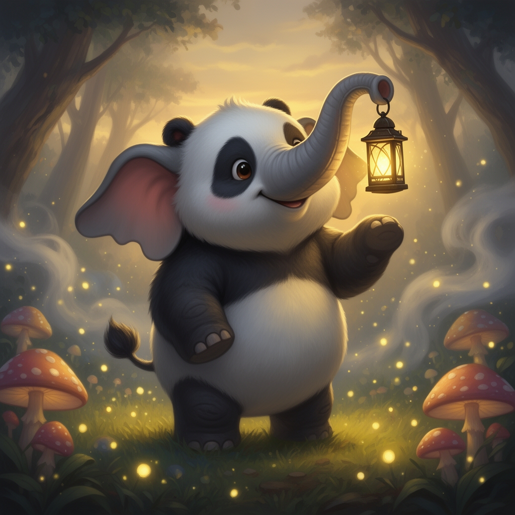 یک فیل ترکیب با پاندا جذاب و بامزه و خنده دار19