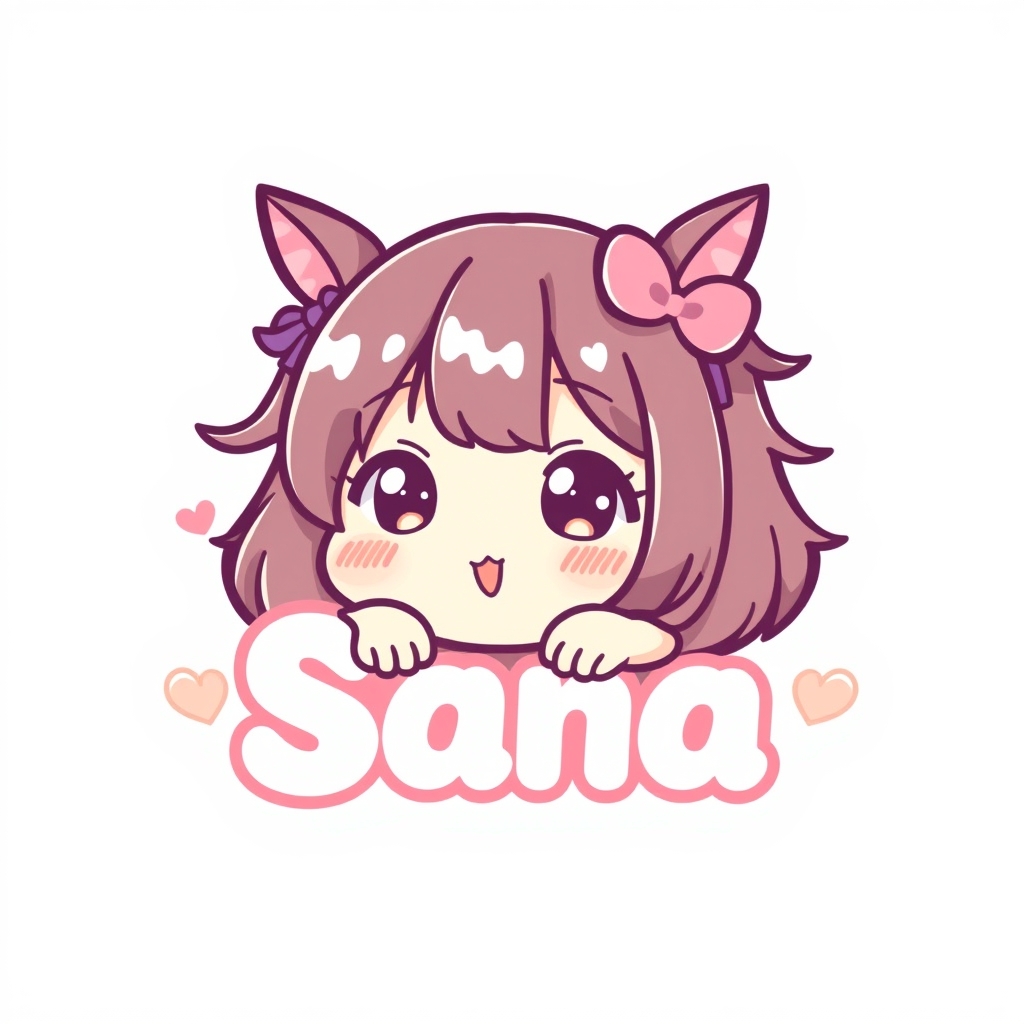 لوگو اسم Sana دخترونه و کیوت4