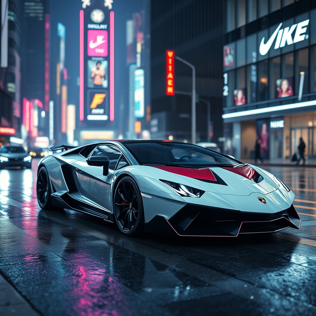 لامبورگینی در شهر نایکی
23