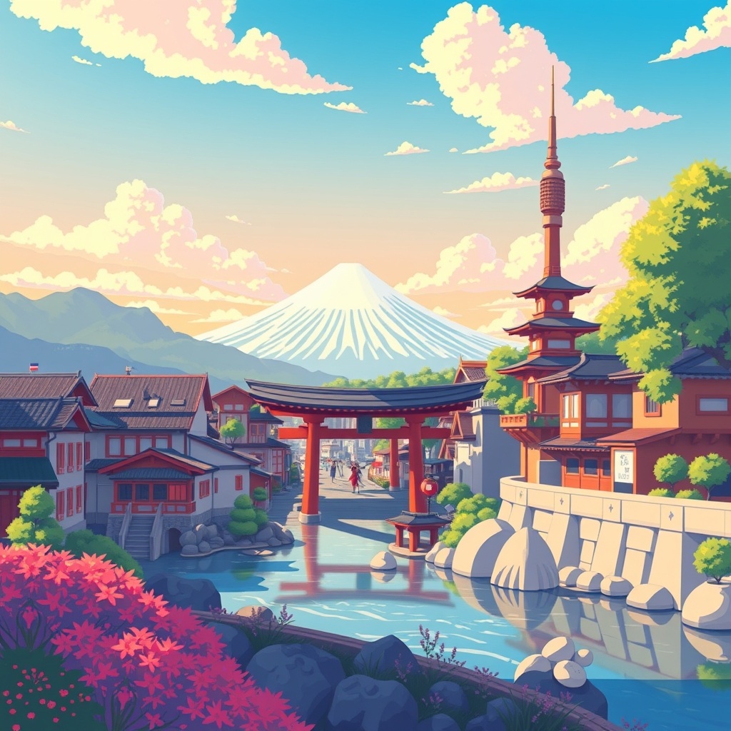 منظره ای دوست داشتنی ژاپن3