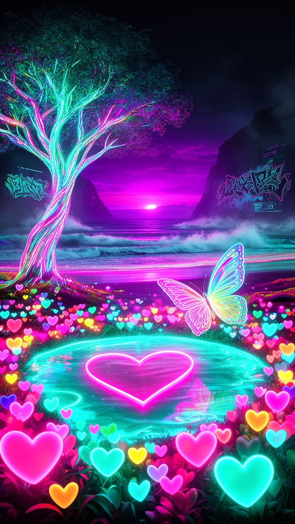 برکه عشق گلهای رنگارنگ به صورت قلب درخت زیبا پروانه خوشگل قشنگ شب دریا موج دریا زیبا غروب دریا زیبا غروب ساحل غروبی0