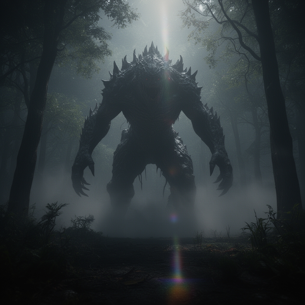 هیولای ترسناک که تا حالا کسی ندیده زیرا هرکس پیش این میره تا باهاش بجنگه خبری ازش نمیشه
0