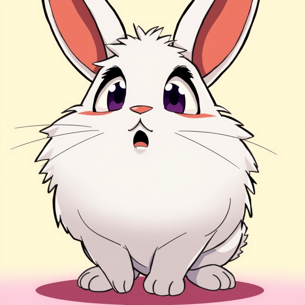 یک خرگوش که با تعجب نگاه میکند 1