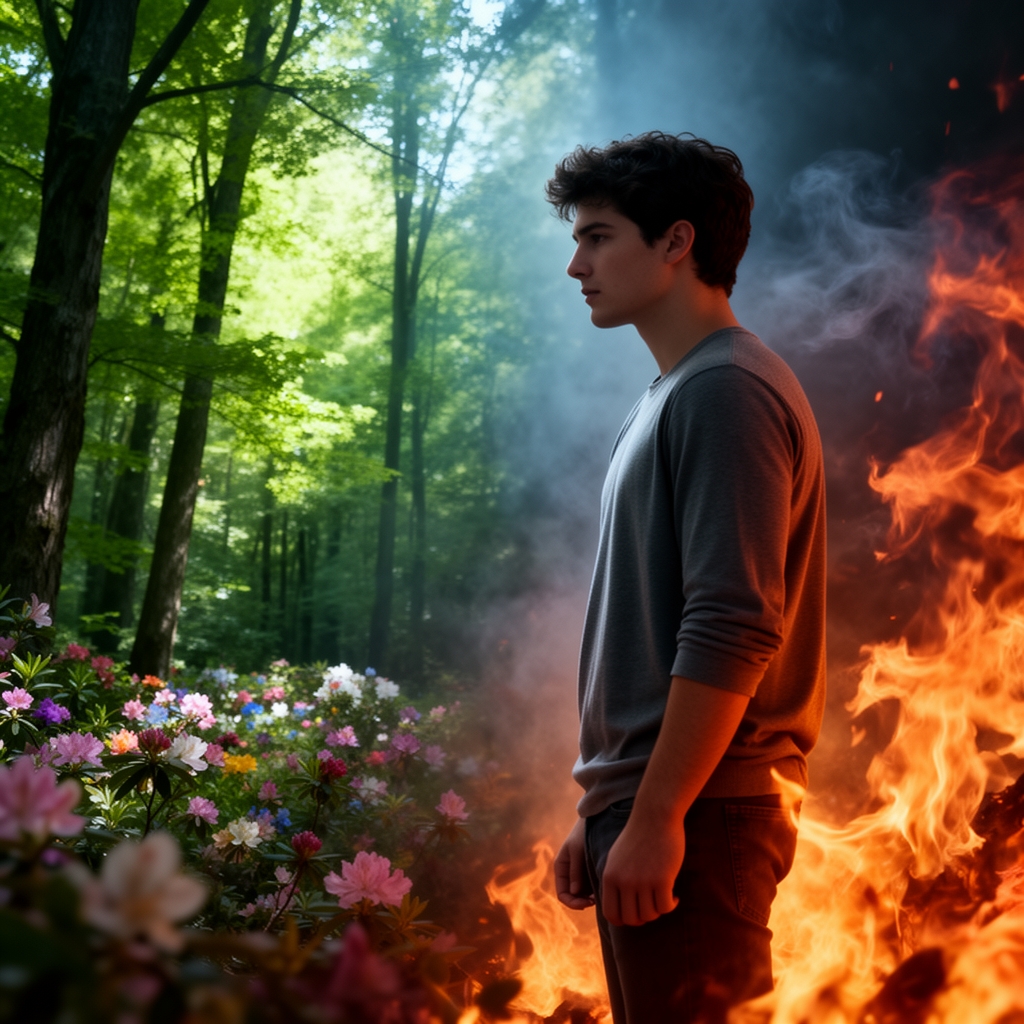 آهنگ صفر خودت باش ، صد دیگرون نباش 
میخام کلوری فوق حرفه اي یعنی پسری نیم رخ وایستاده جووان ۲۵ ساله ولی قیافش معلوم نی طرف راست َ گل و جنگل  طرف چپ آتش باشه
3