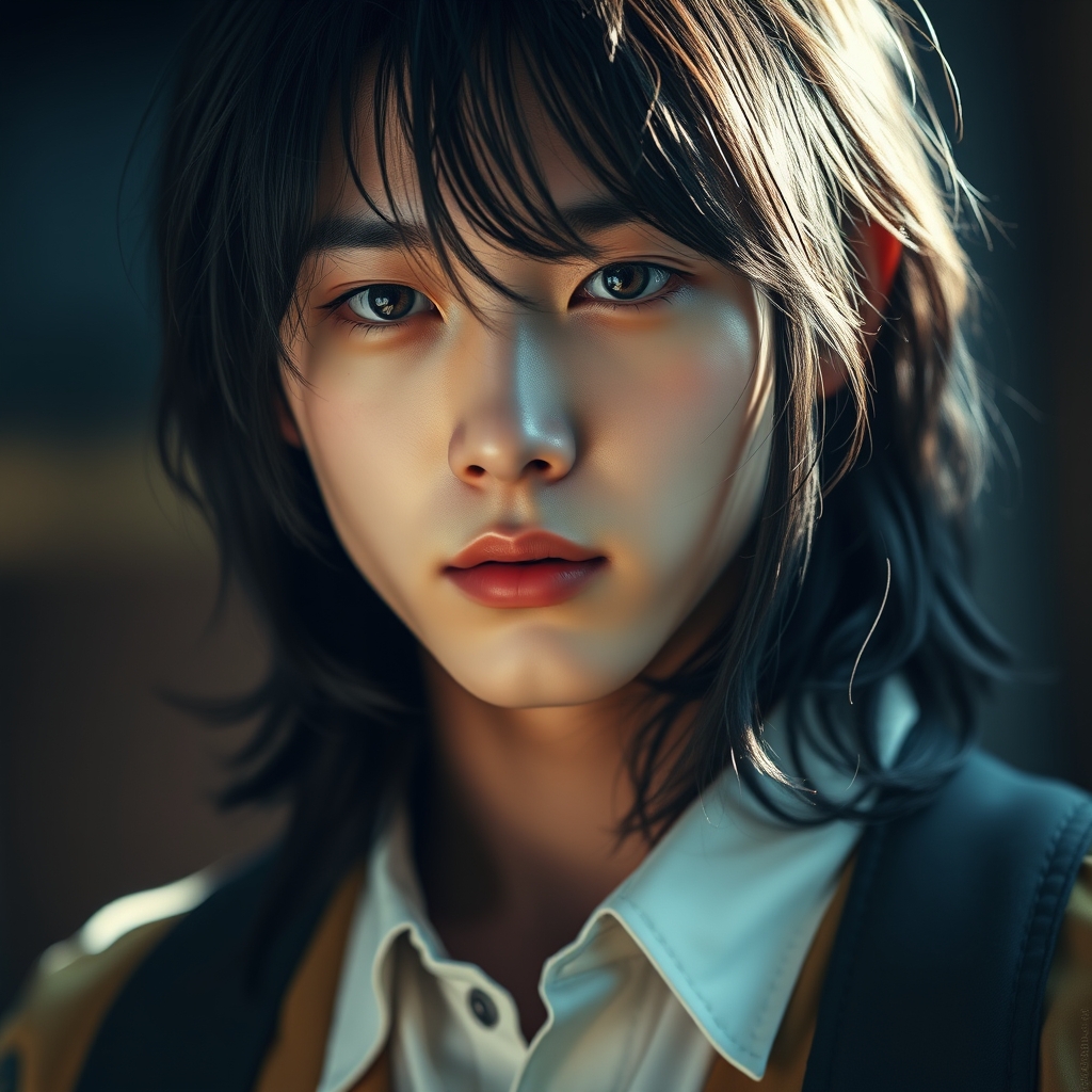 عکس جونگ کوک خیلی واقعی با مو های بلند 7