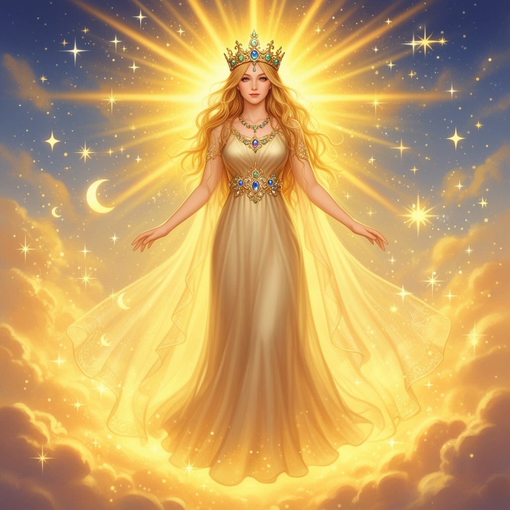 ملکه خورشید💛💥✨🌞🌟☀👗👑4