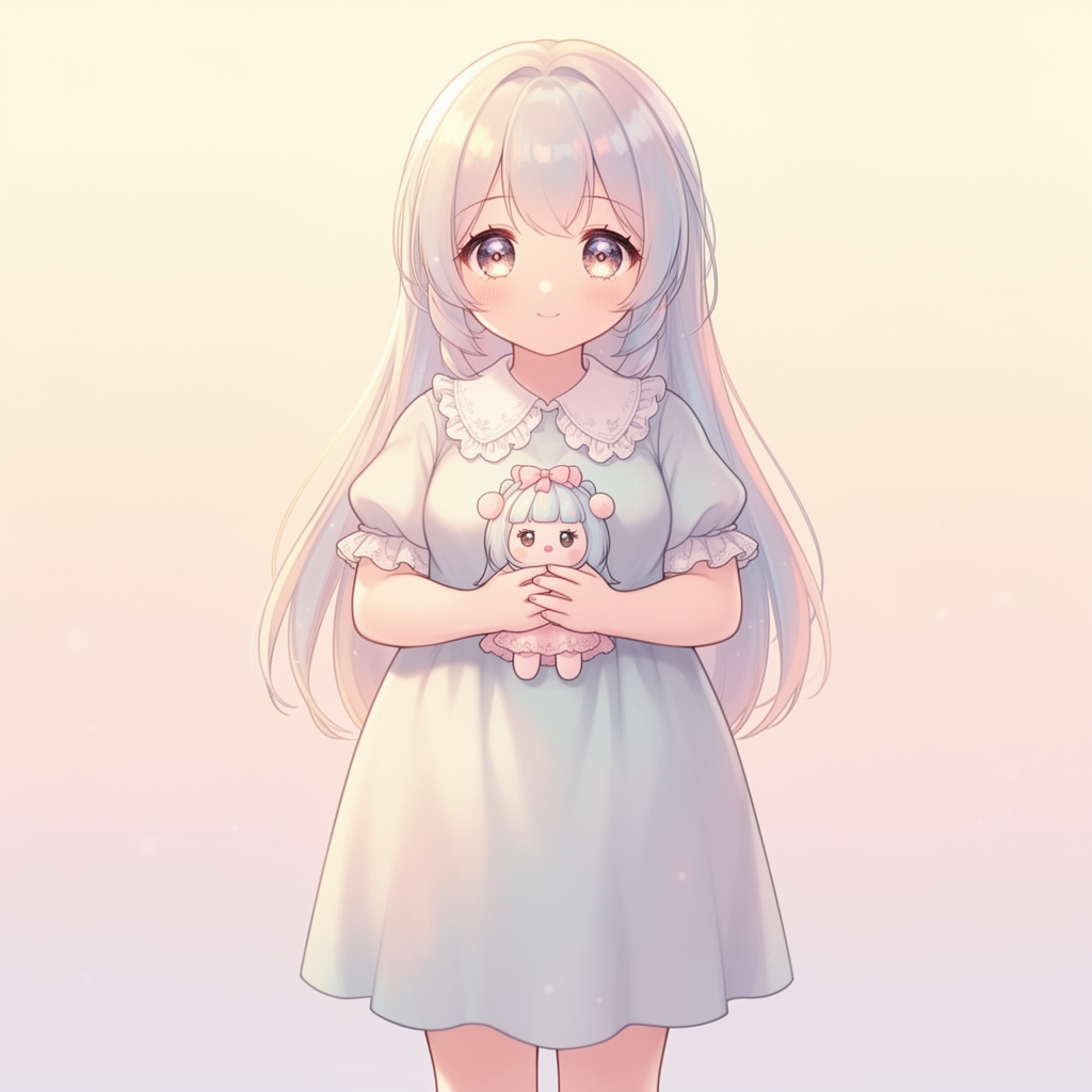 عکس دختر ناز و گوگولی که عروسک دستش است گوگولی مگولی لاغر برای پروفایل
5