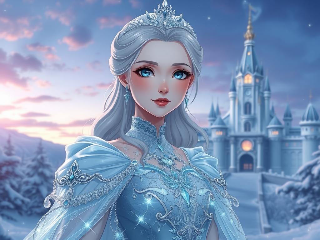 ملکه یخی خیلی زیبا و با وقار و کیوت و دوست داشتنی6