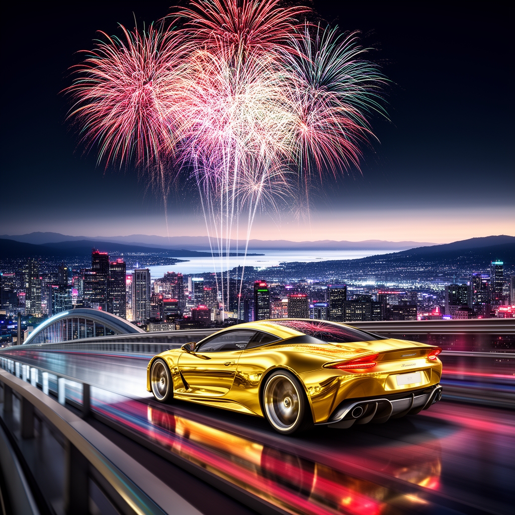 ماشین نقری ای طلایی که بهترین ماشین است🚗🚗🌆🌉🏞🎆1