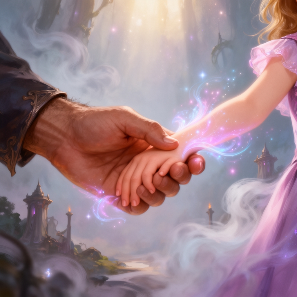 عکس دست پدر که دست دختر بزرگترش را گرفته 5