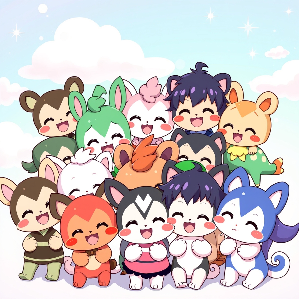 از sprunki یک عکس کیوت از همه شخصیت های بساز5