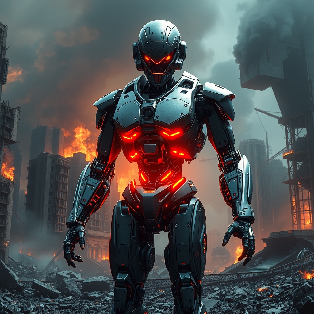 ربات هوش مصنوعی درحال تسخیر کردن دنیا و نابود کردن انسان 19