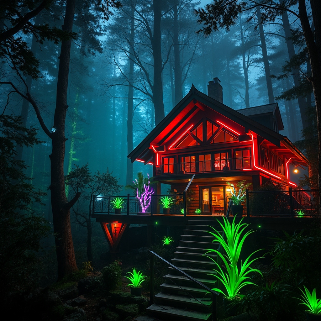 خانه جنگلی فوق العاده زیبا10