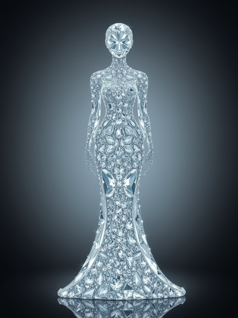 الماس را به شکل یک زن زیبا درست کن 2