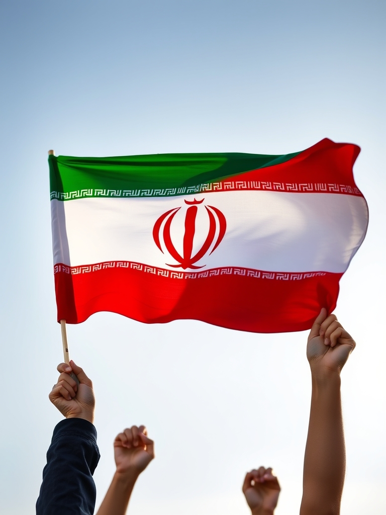 چند دست که پرچم ایران را بالا بردند4