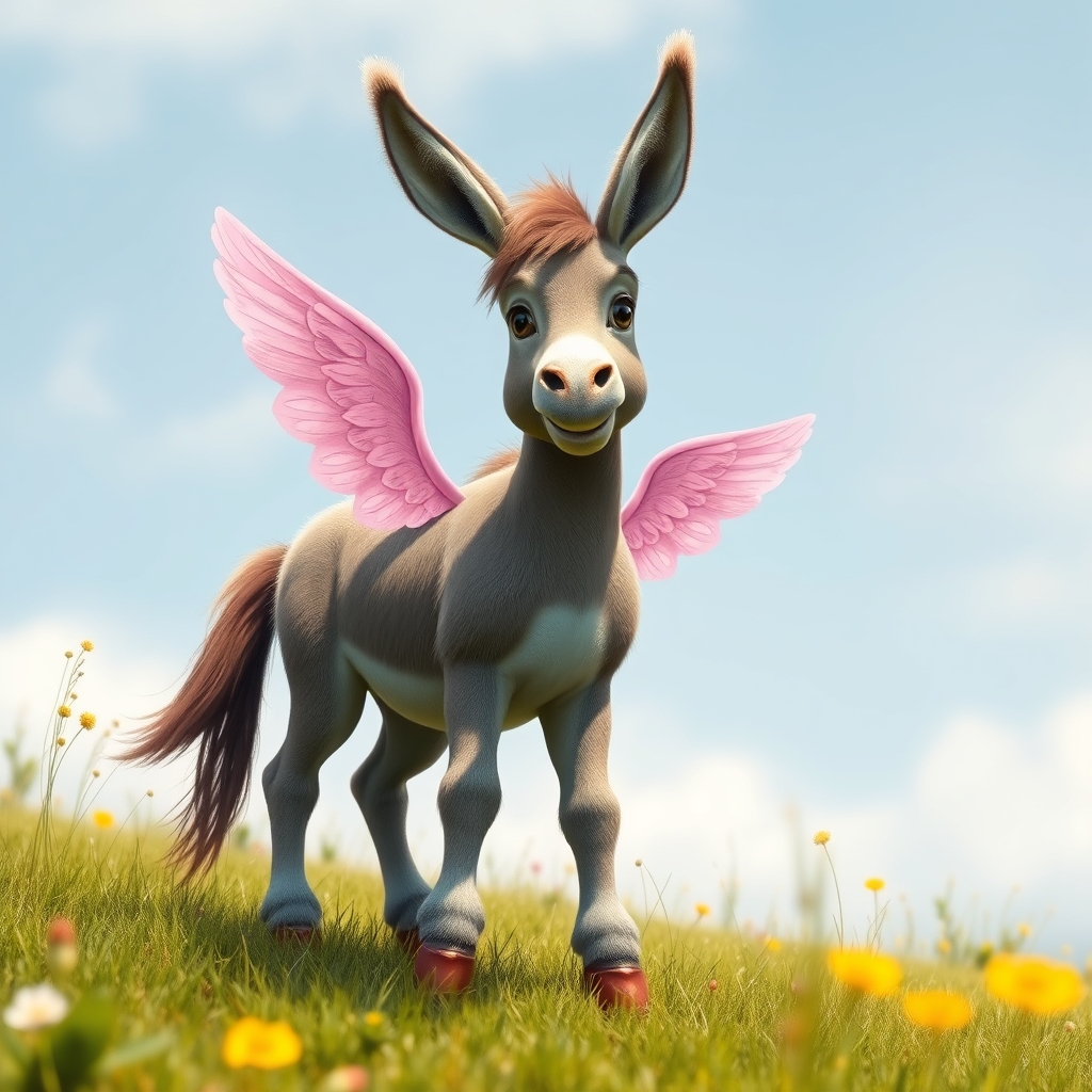 عکس یه خر با پاهای آدم و بال صورتی19