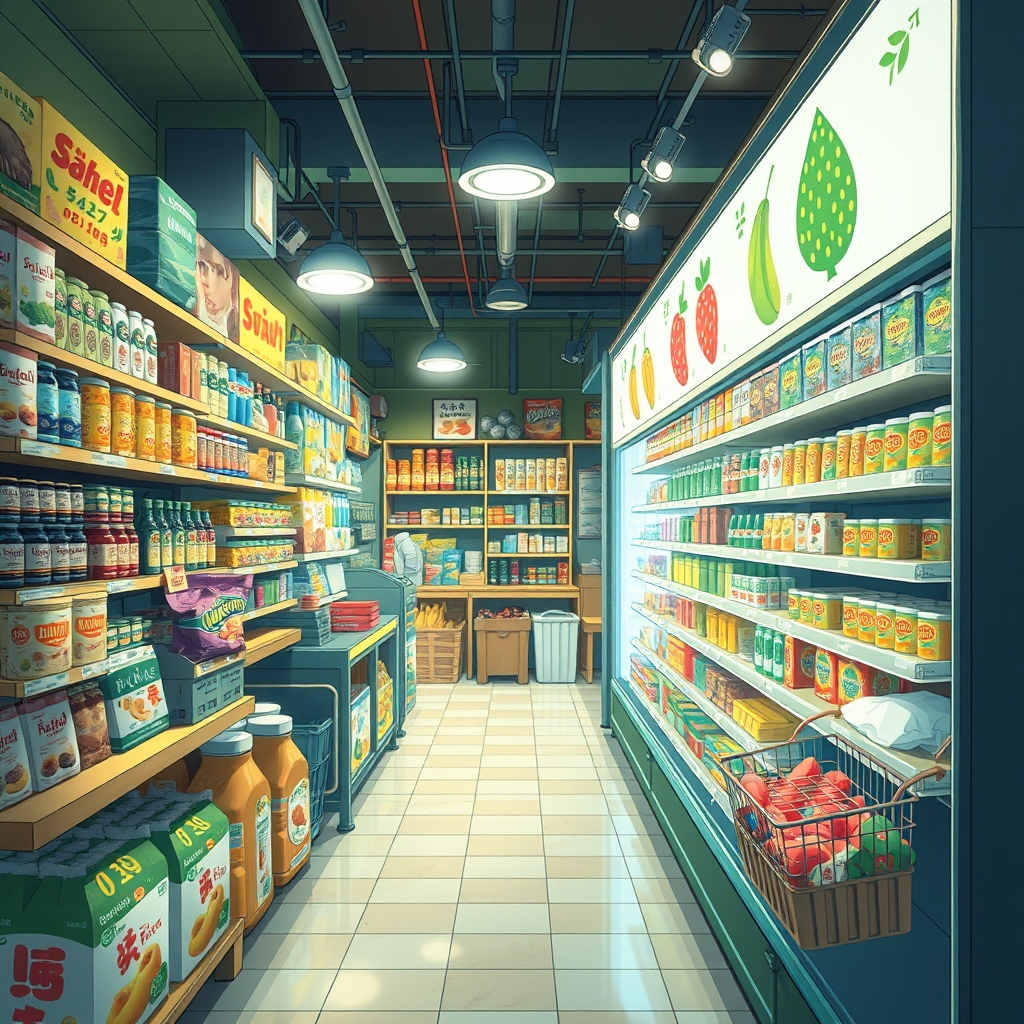 یک مغازه بقالی که داخلش پر از جنس است12