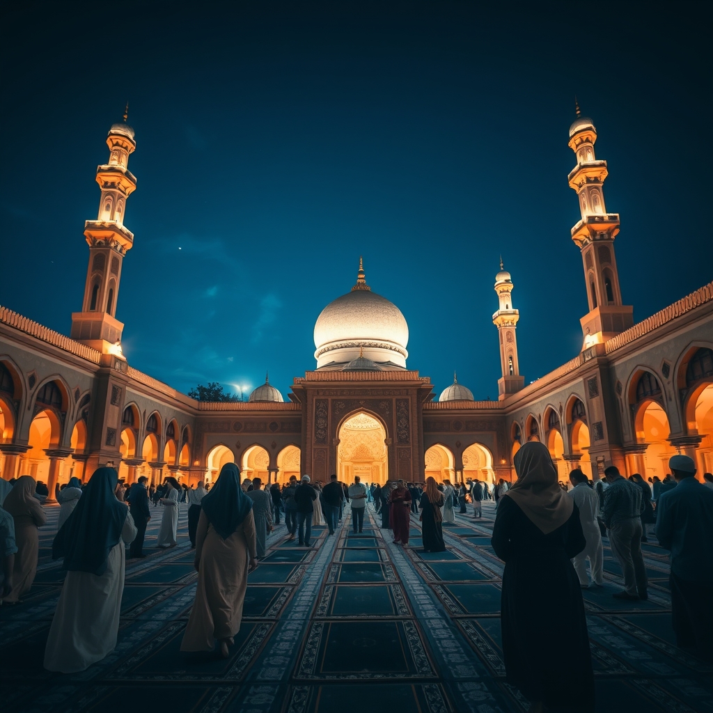 حرم حضرت فاطمه(ص) در شب اسلامی 9