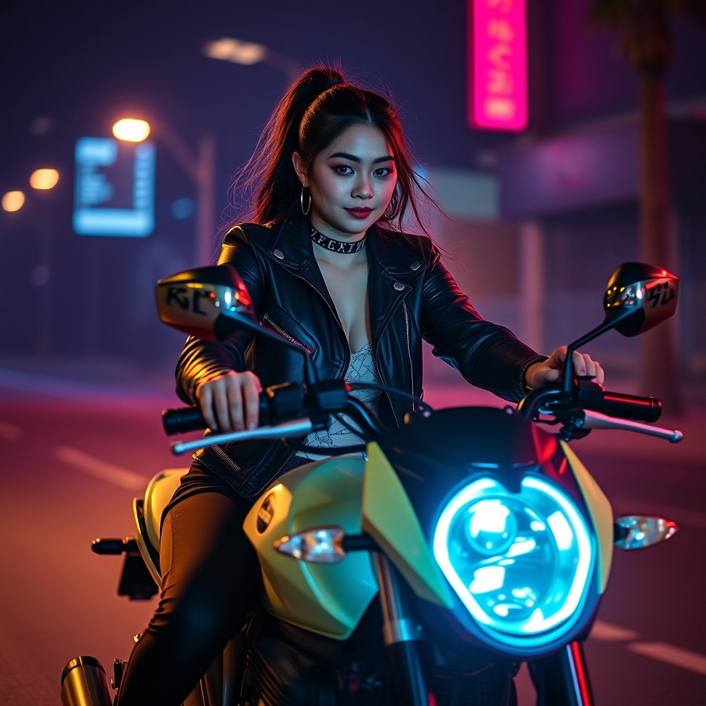 عکس یک دختر موتور سوار🏍خفن☠️17