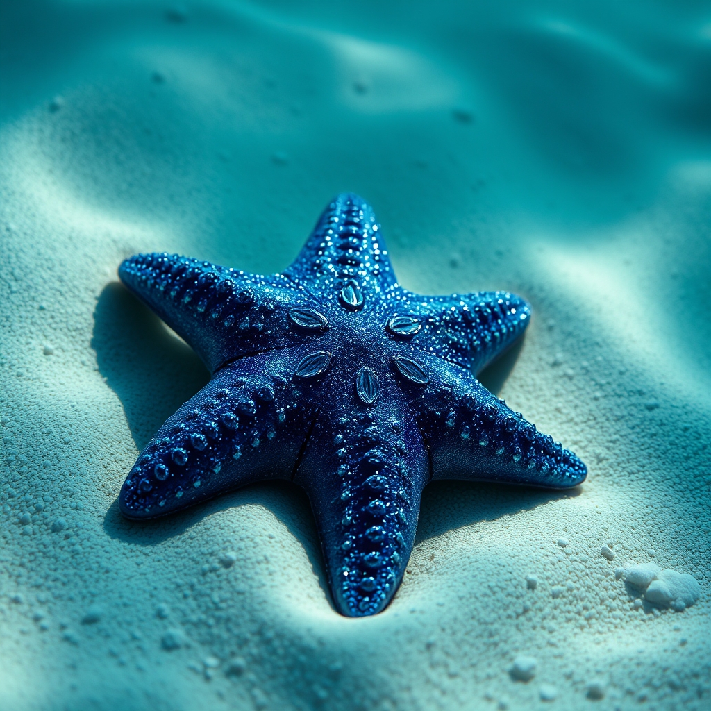ستاره دریایی اکلیلی ب رنگ ابی14
