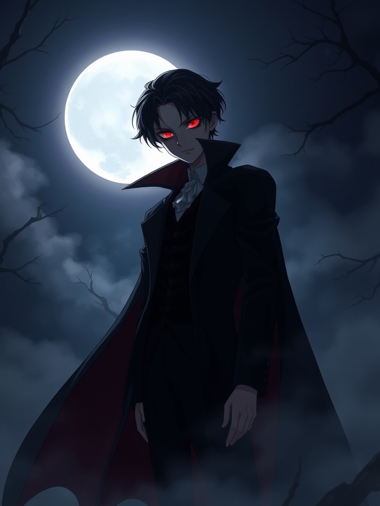 خون آشام الکادور اگر آبان ماه بود چشم قرمز در جایی مه الود و تاریک که ماه پشت اوست9