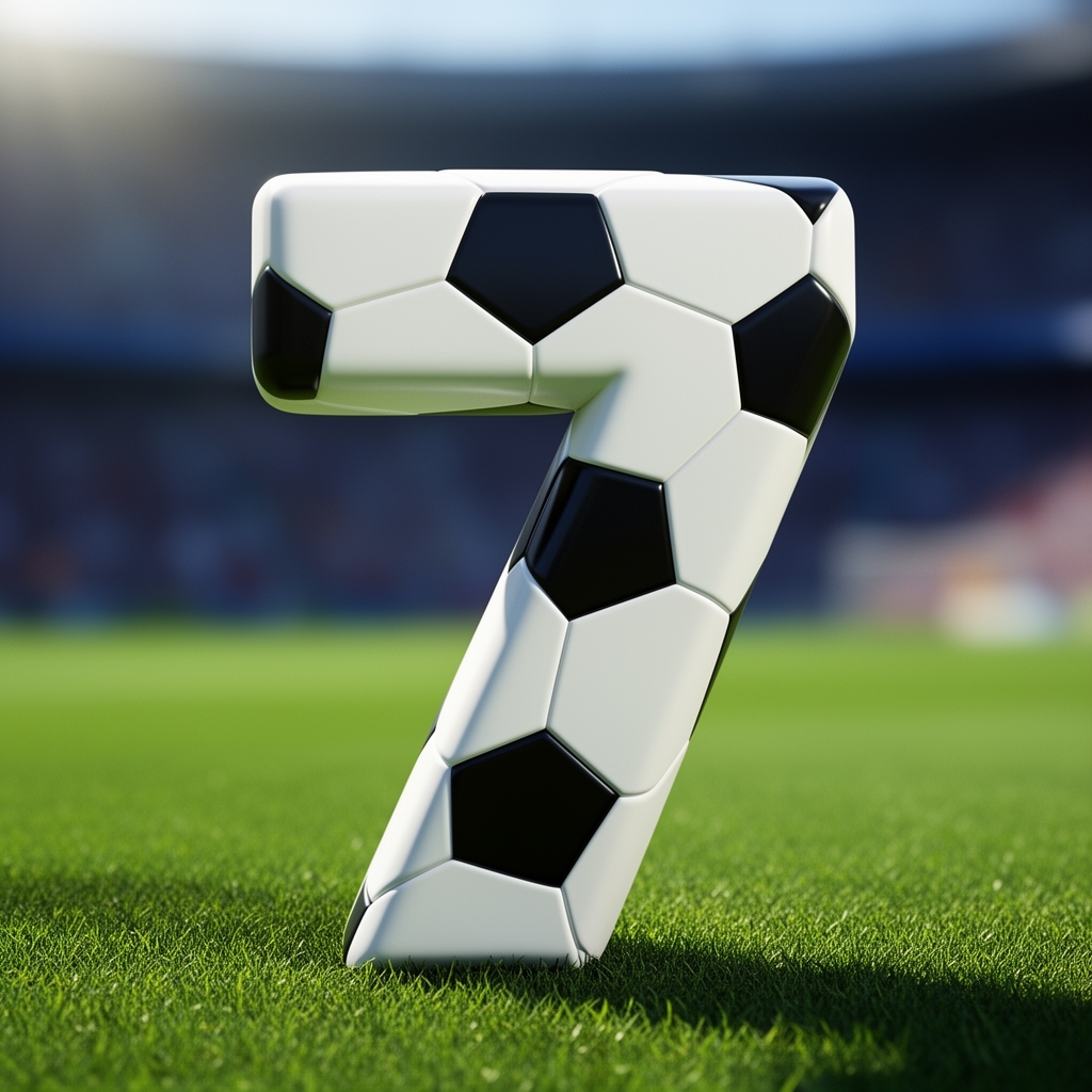 یک عدد از 7 به سبک فوتبالی2